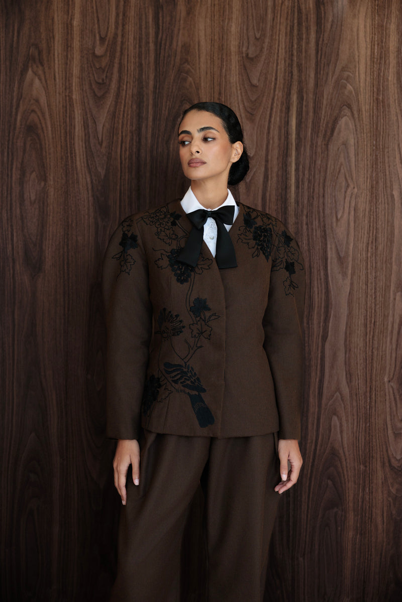 Winter vines blazer