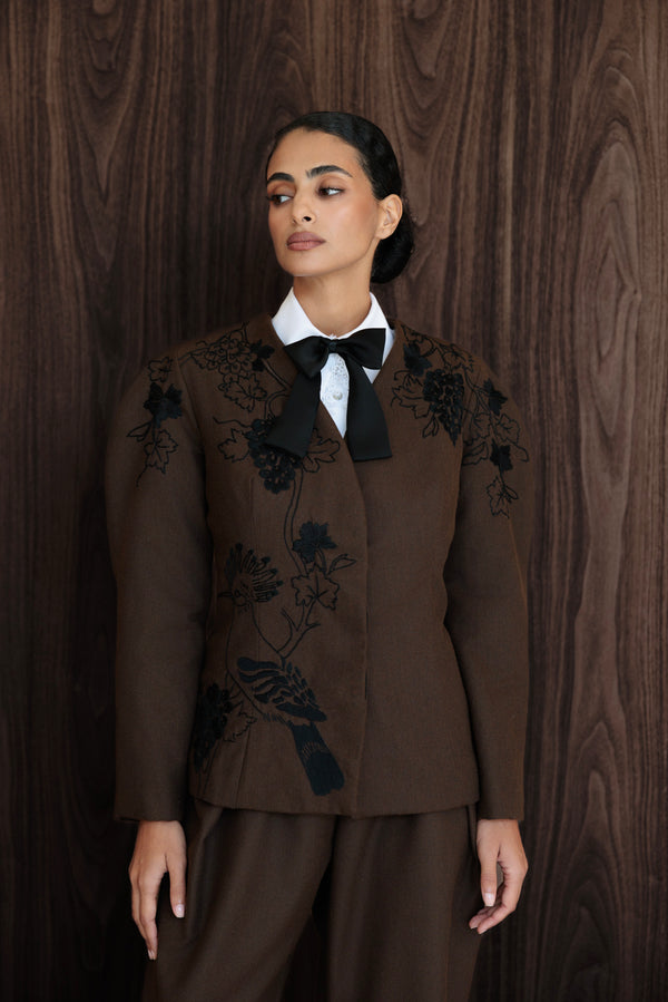 Winter vines blazer