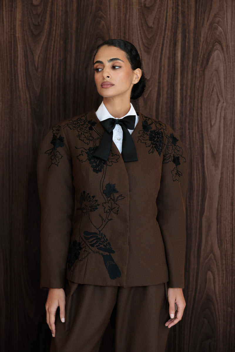 Winter vines blazer