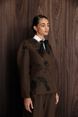 Winter vines blazer