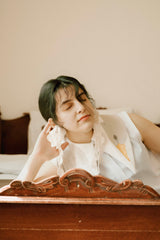 Rewards earings in White