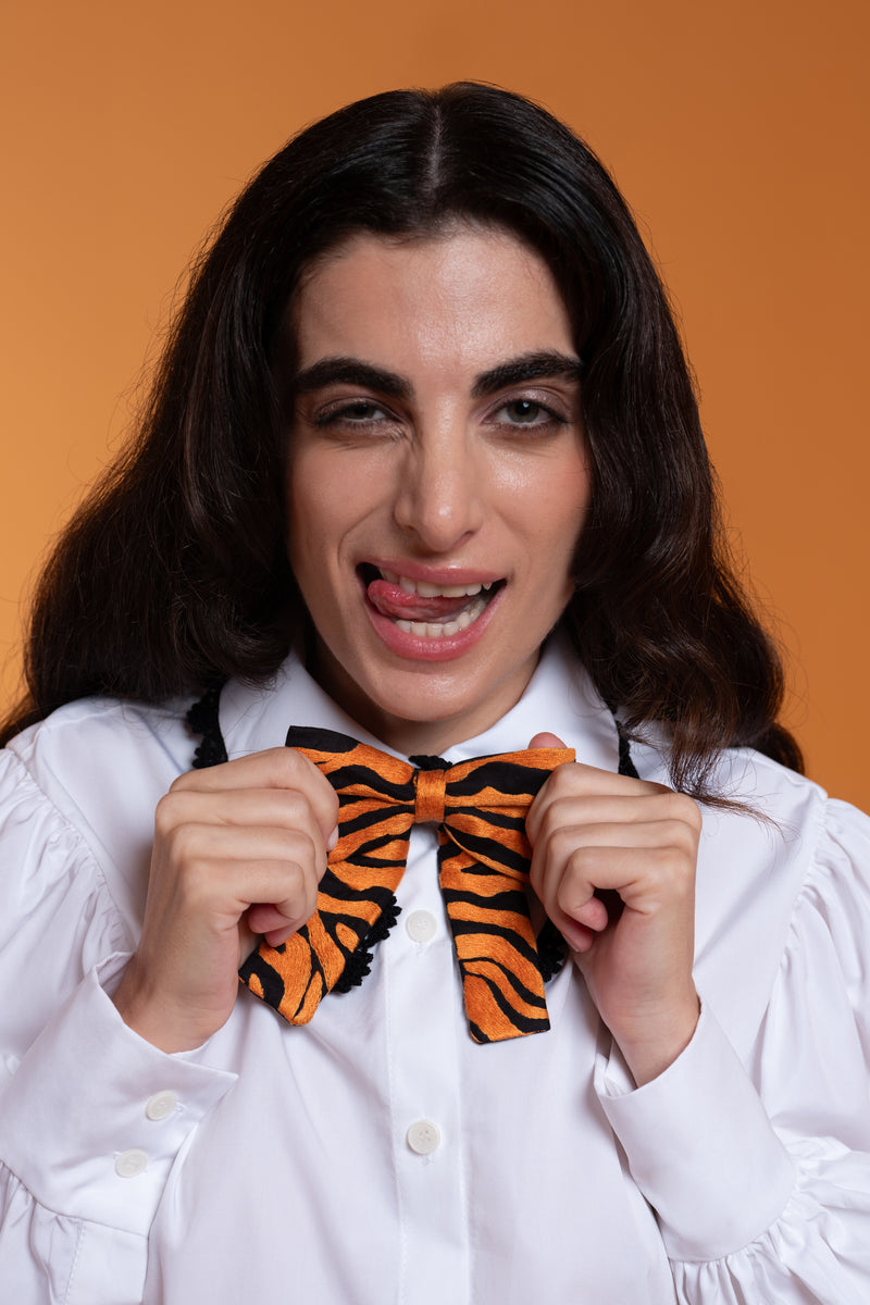 Tiger tale necktie